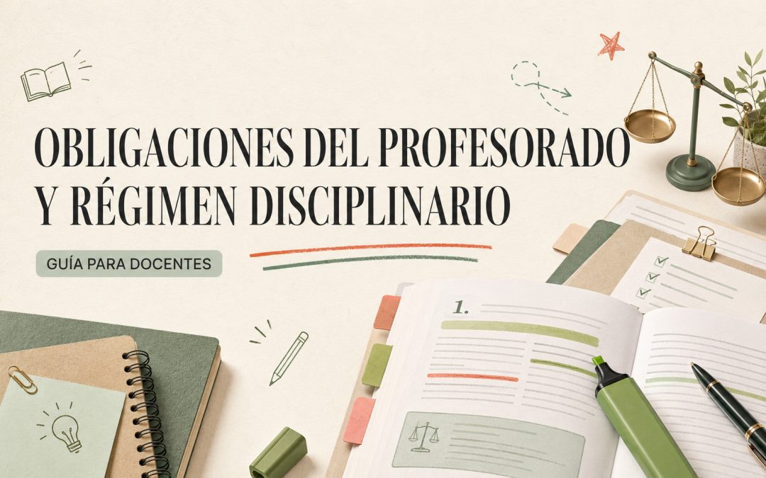 Obligaciones del profesorado y régimen disciplinario: ¿qué ocurre cuando un docente incumple sus deberes?
